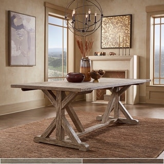 Paloma Antique Oak or Brown Reclaimed Wood Dining Table by iNSPIRE Q Artisan
