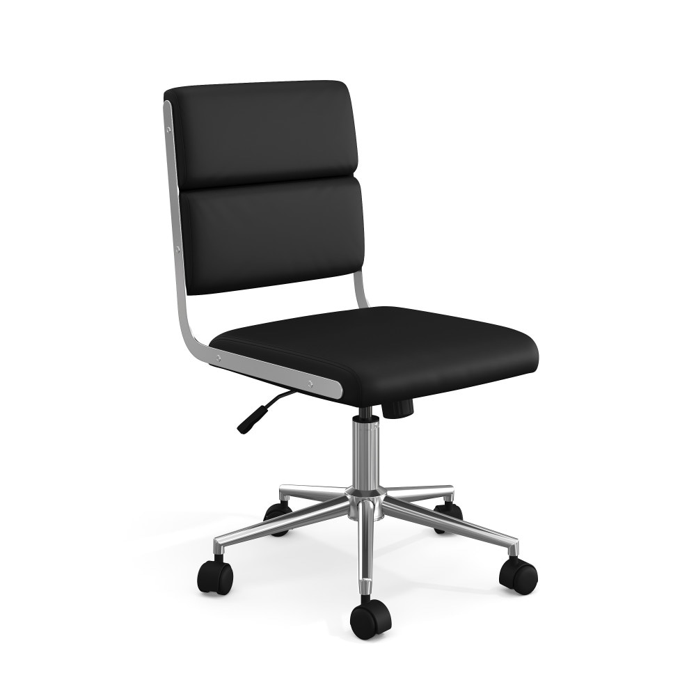 Martha Stewart Upholstered Height-Adjust Swivel Home Office Chair - 26.5"W x 27"D x 37.75"H