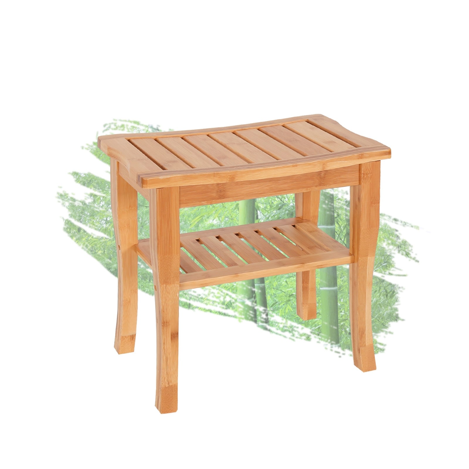 Bamboo bathroom stool hot sale