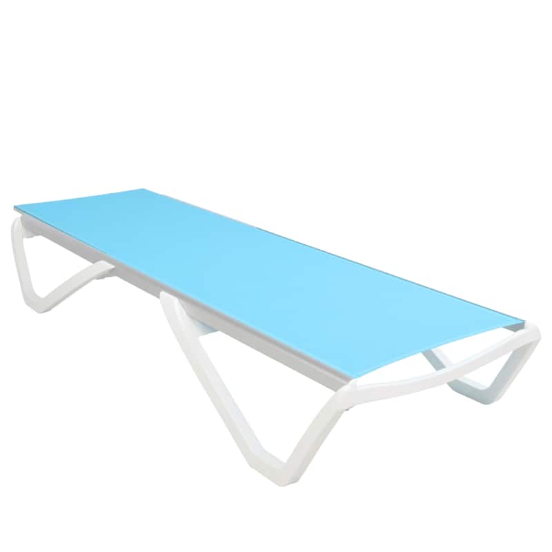 Furnish Theory Seabreeze Deck Patio Sunlounger Sun Lounger Lounge Chair Sling Chaise Lounger (Various Frame & Mesh Colors)