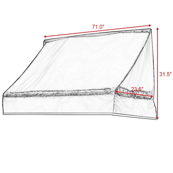 Shop Gymax Window Awning Door Canopy Sun Rain Shade Shelter Green