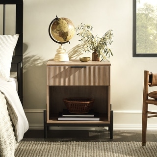 Middlebrook Designs Modern Fluted-Drawer Nightstand