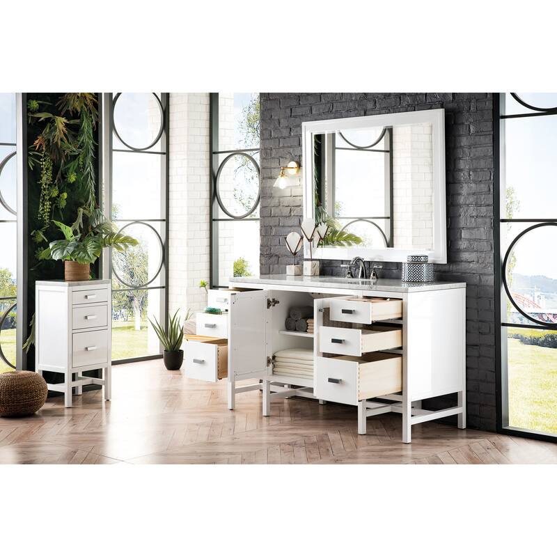 James Martin Vanities Addison 60" Single Vanity, Glossy White