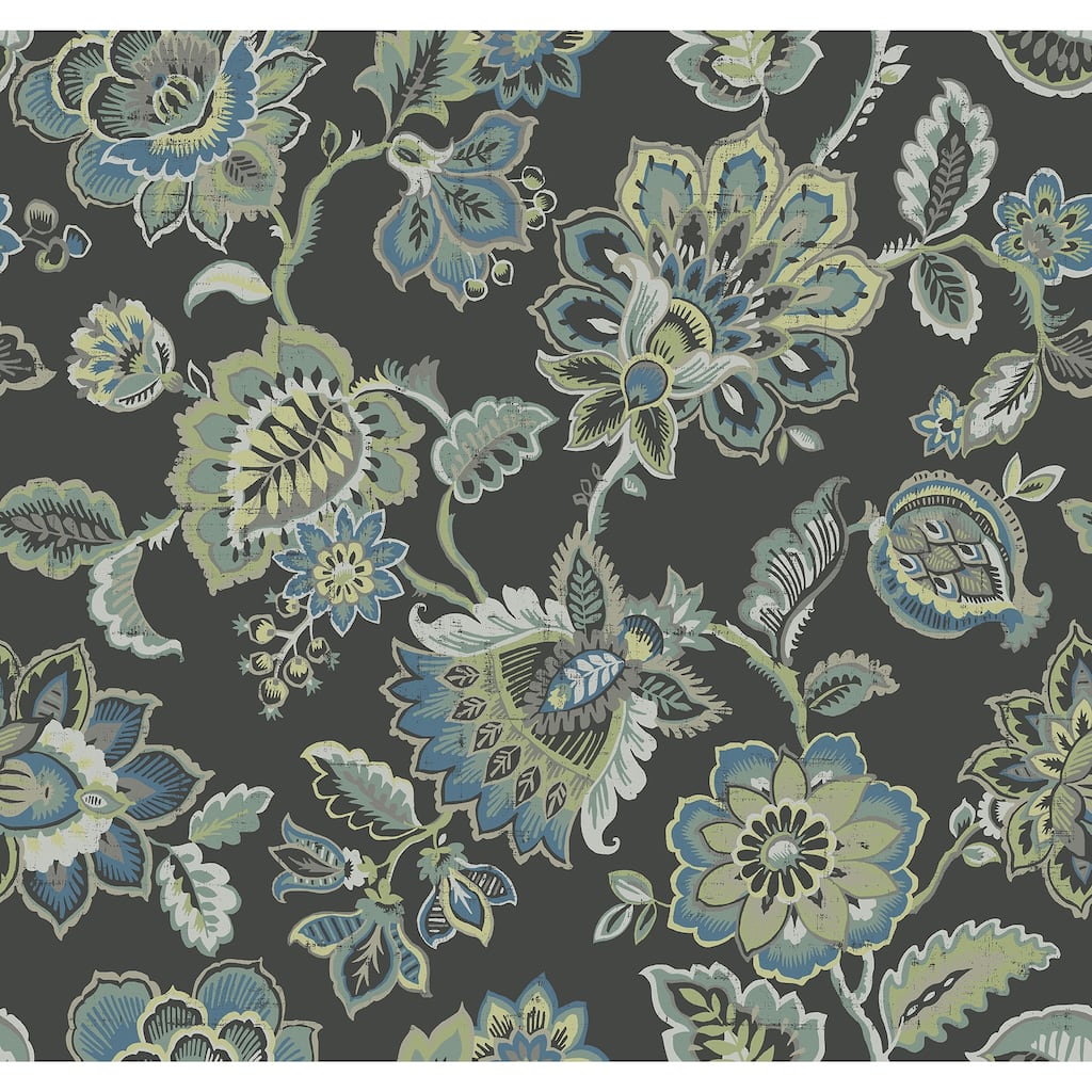 A-Street Prints Corona Multicolor Jacobean Wallpaper
