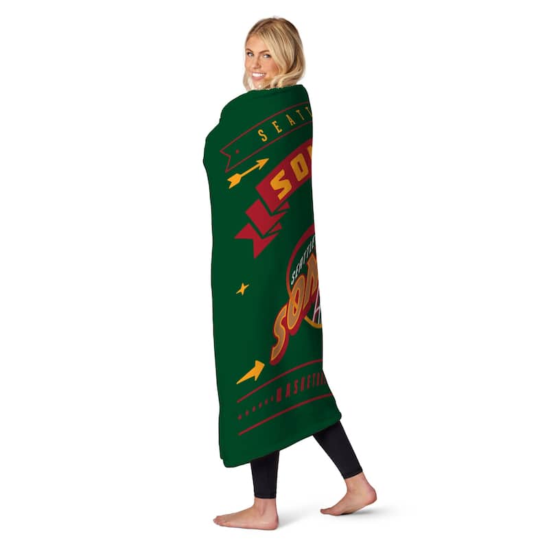 NBA Hardwood Classics Supersonics Silk Touch Throw Blanket