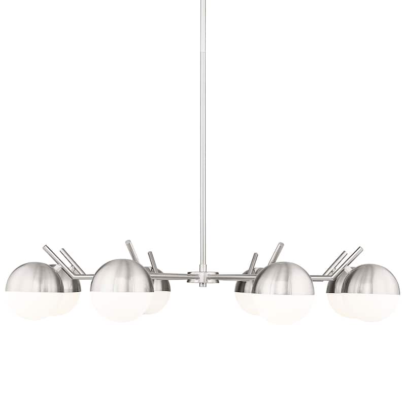 Z-Lite 7517-8 Realm Sphere 8 Light 44" Wide Chandelier - Brushed Nickel
