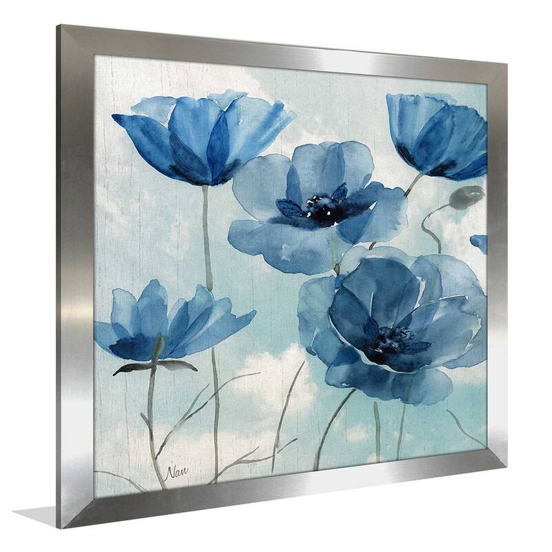 "Springing Up Blue" by Nan I Print on Acrylic
