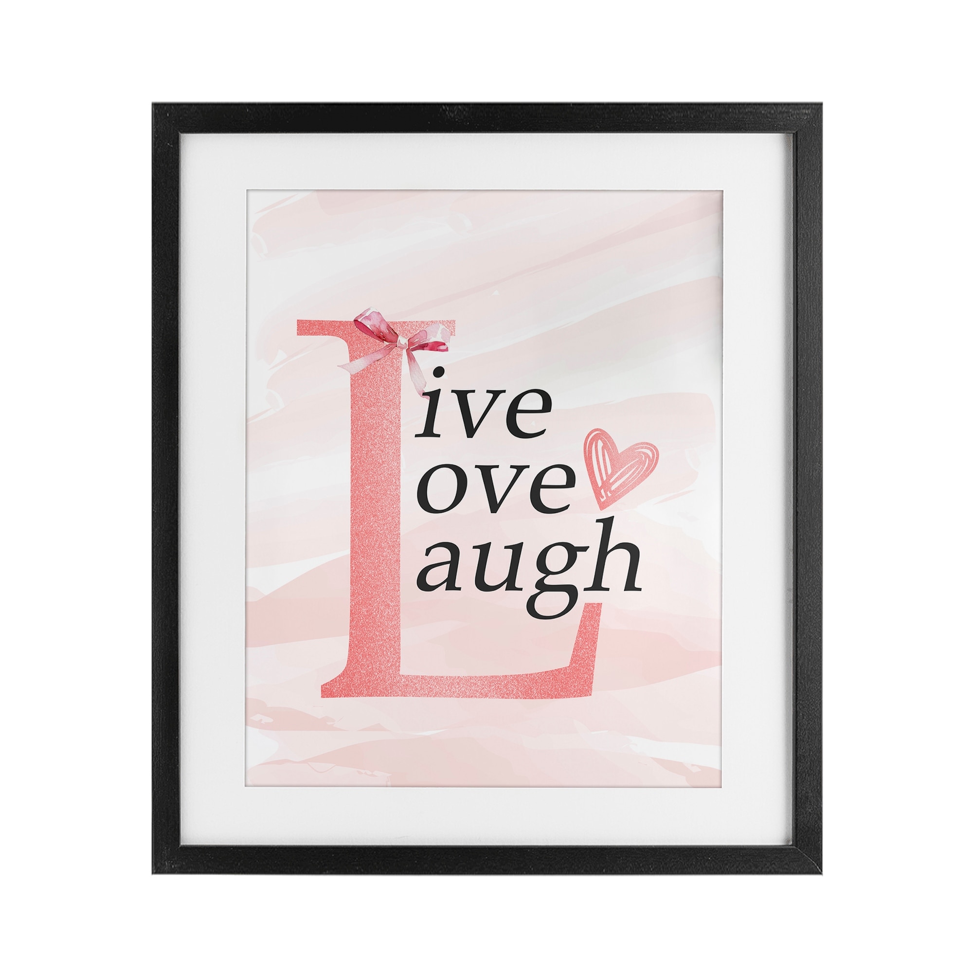 Stupell Live Love Laugh Pastel Under Glass Framed Design By Kim Allen