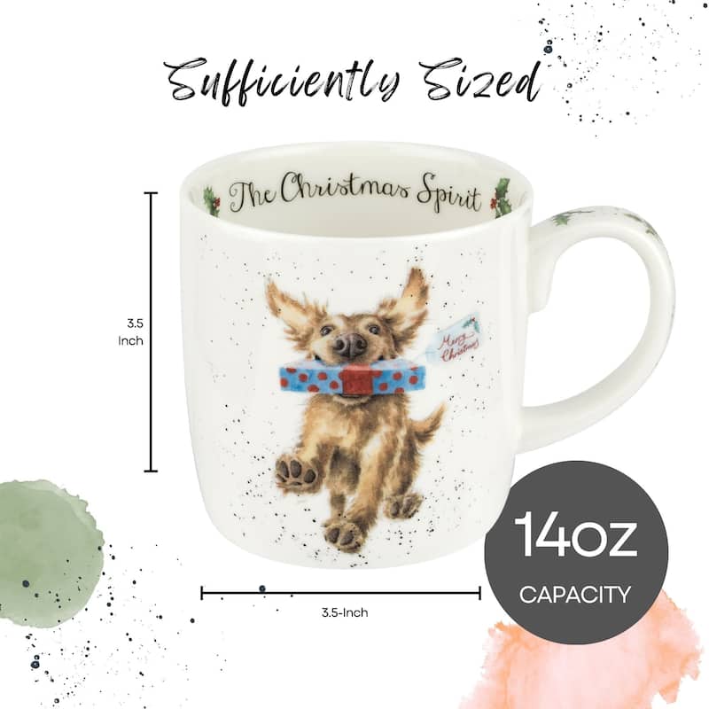 Royal Worcester Holiday Wrendale Designs 14 oz Mug