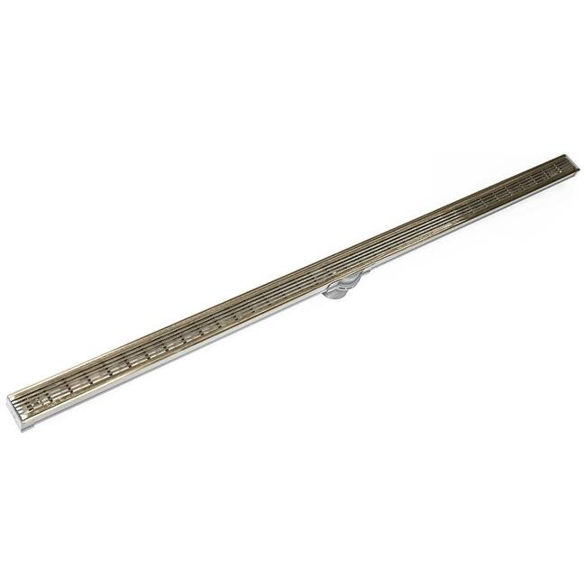 Infinity Drain S-LAG 3848 48" Site Sizable Low Profile Stainless Steel - Satin Champagne