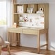 preview thumbnail 9 of 10, Industrial Kids Desk Study Table with Storage Drawers and Pegboard