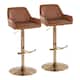 Option Camel Faux Leather/Gold Metal