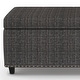 preview thumbnail 65 of 136, WYNDENHALL Stanford Upholstered Storage Ottoman