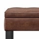 preview thumbnail 21 of 136, WYNDENHALL Essex 44 inch Wide Transitional Rectangle Ottoman Bench
