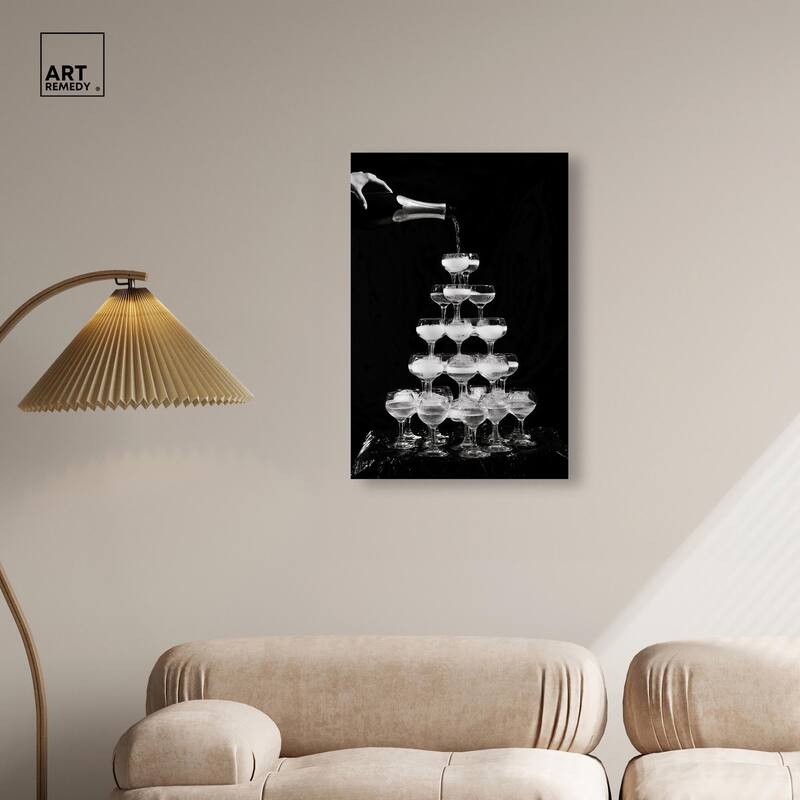 Overflowing Celebration Canvas by Art Remedy, Gallery Wrapped