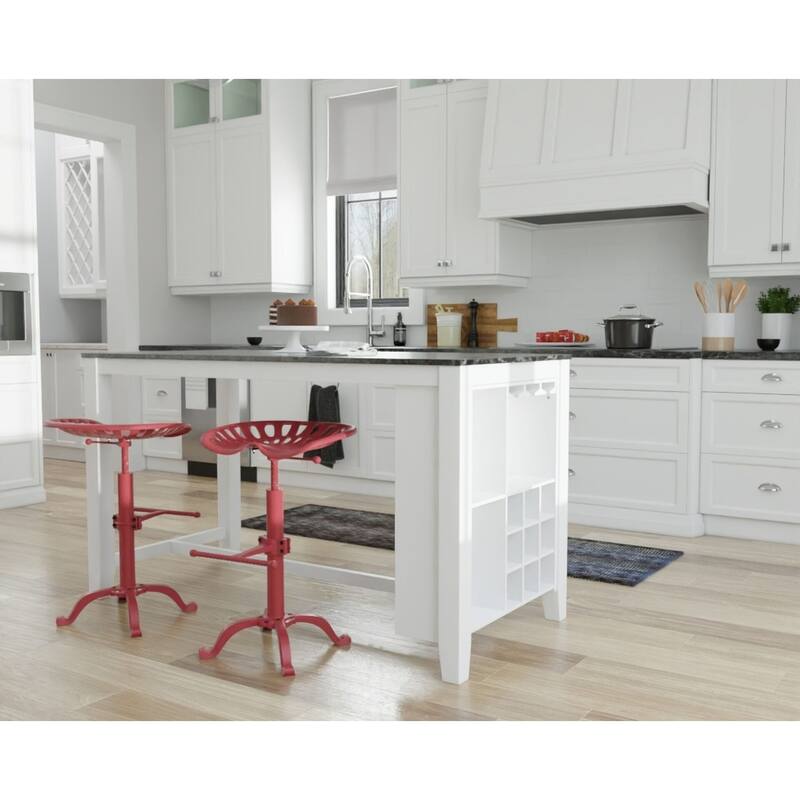 Adjustable Iron Tractor Seat Barstool