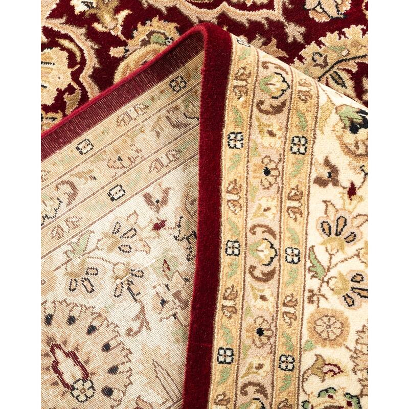 Overton Hand Knotted Wool Vintage Inspired Traditional Mogul Red Area Rug - 8 x 10