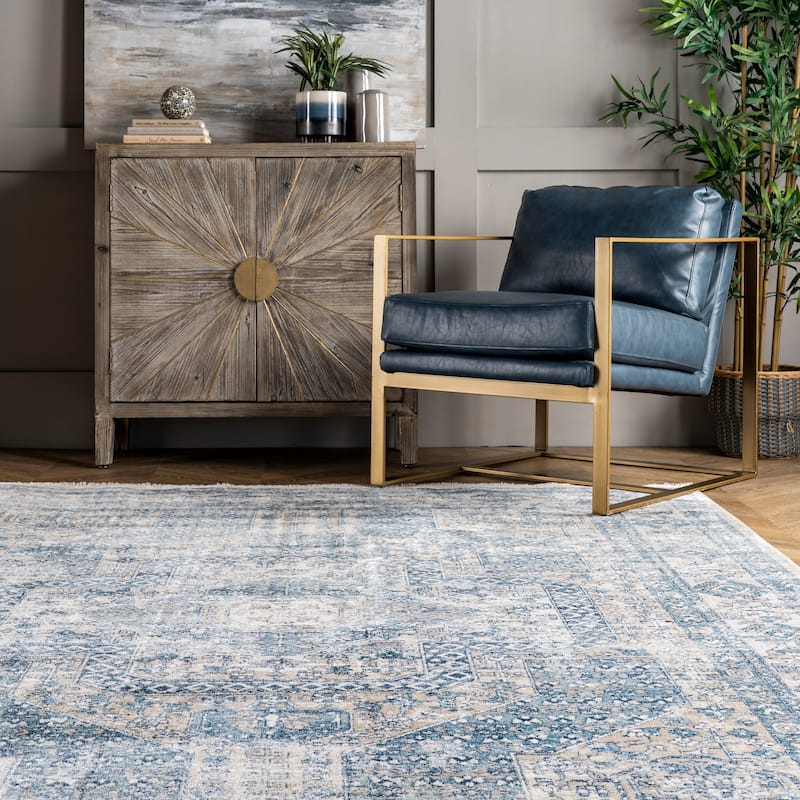 Nuloom Westlyn Faded Medallion Area Rug