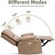 preview thumbnail 41 of 73, Oversized power recliner with heat, massage, 360 degrees swivel, and cup holder.