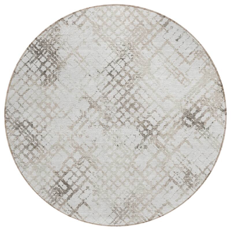 HomeRoots Geometric Transitional Rectangle Outdoor Rug