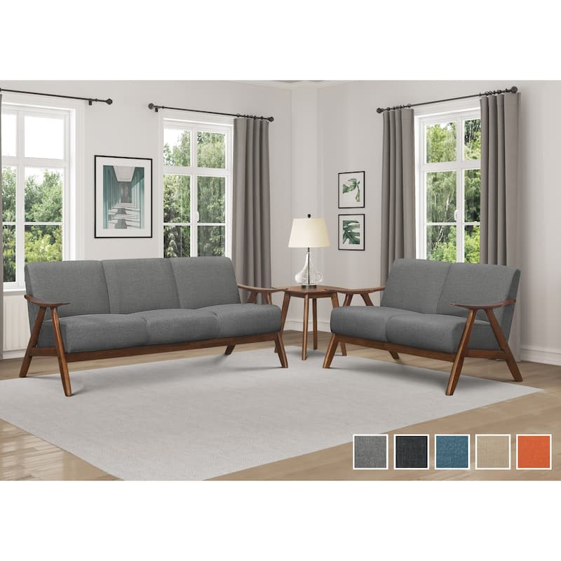 Levine 2-Piece Retro Living Room Sofa Set