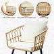 preview thumbnail 9 of 9, 3PCS Rattan Wicker Patio Conversation Set
