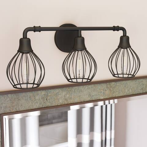 Amelia Black 3 Light Vanity