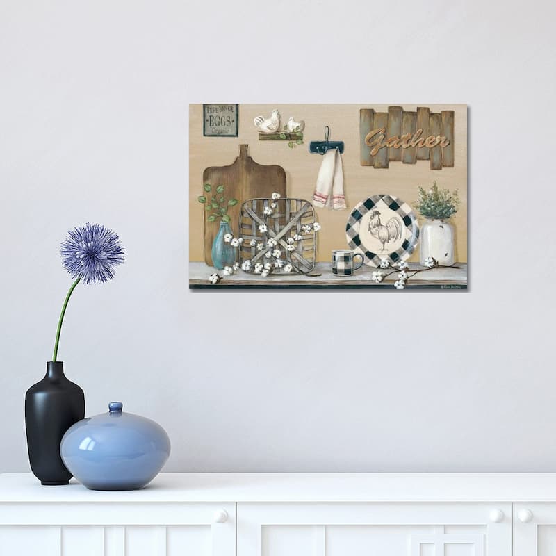 iCanvas "Farmhouse Kitchen" by Pam Britton Canvas Print - 12x18x1.5
