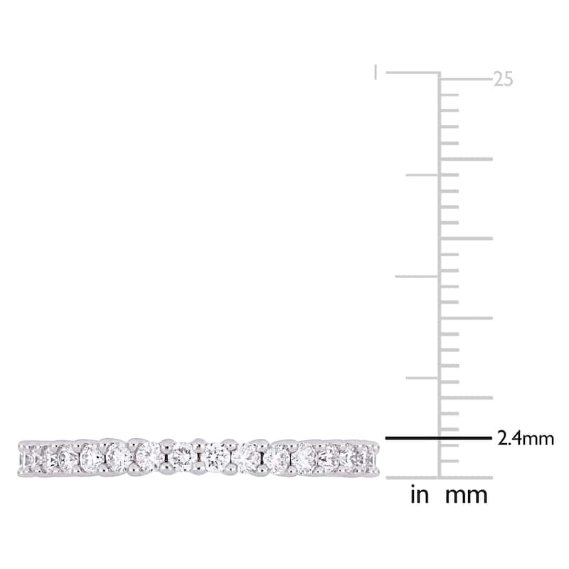 Miadora 1ct TDW Diamond Full-Eternity Band in 14k White Gold