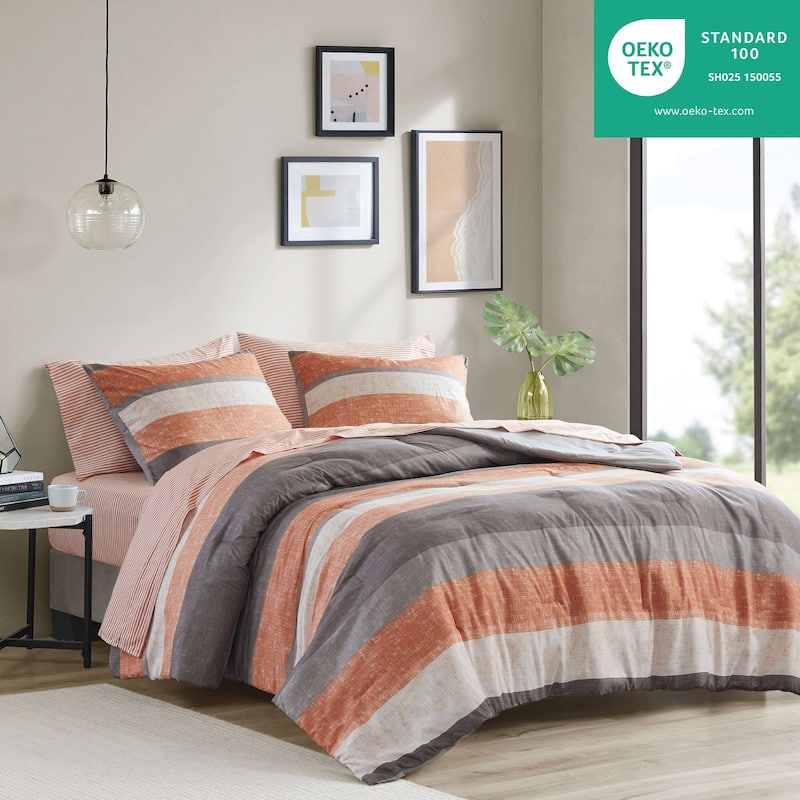 Madison Park Essentials Deacon Comforter Set with Bed Sheets