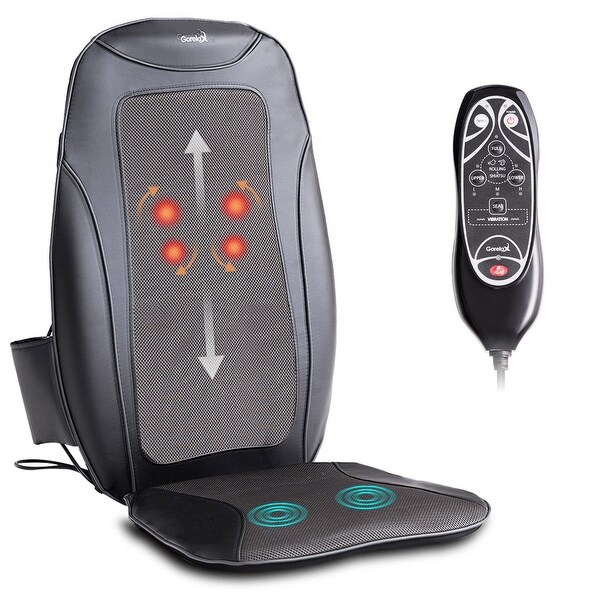 Gymax Shiatsu Massage Cushion Massager Chair Seat Vibration Rolling - On Sale - Overstock - 25752411