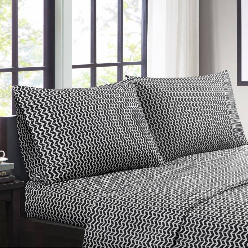 Porch & Den Denver Chevron Microfiber Bed Sheet Set