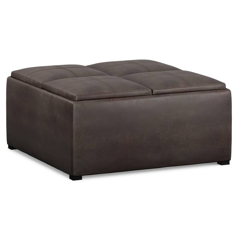 WYNDENHALL Franklin Wide Contemporary Table Ottoman
