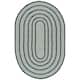 SAFAVIEH Handmade Braided Levina Country Rug - 5' x 8' Oval - Ivory/Dark Green