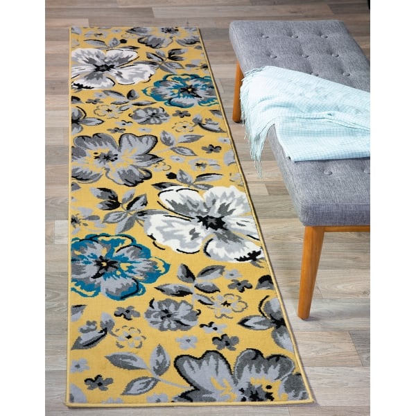 Modern Floral Design Area Rug On Sale Overstock 12054392