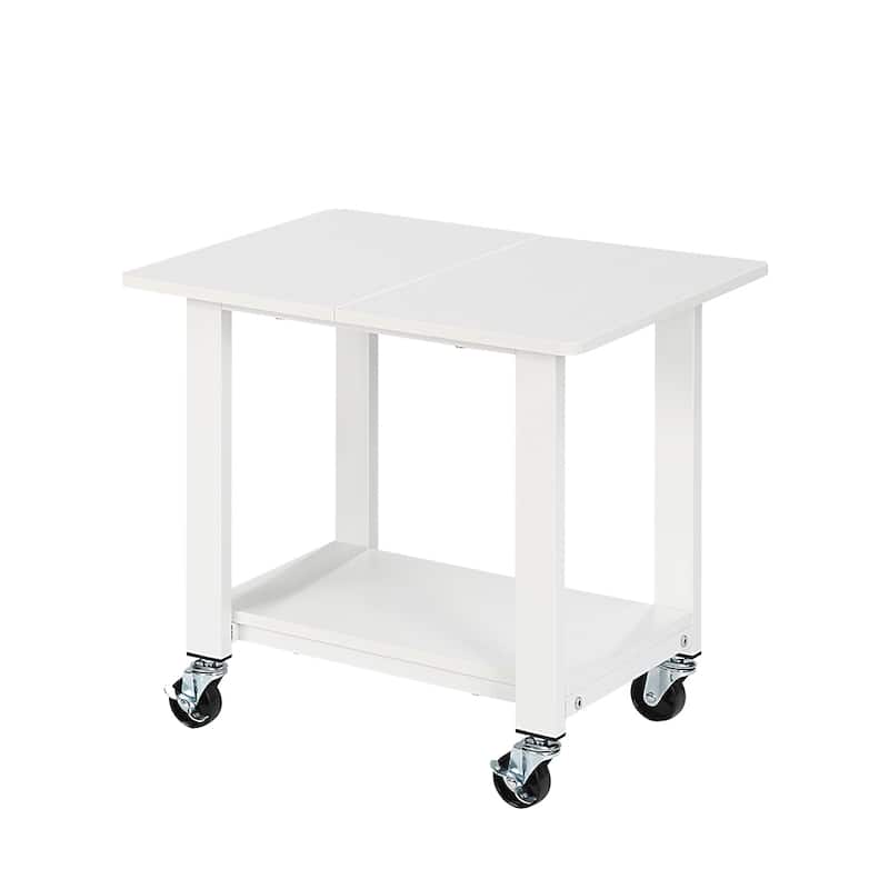 Industrial Mobile Printer Cart Holder with Lockable Wheels