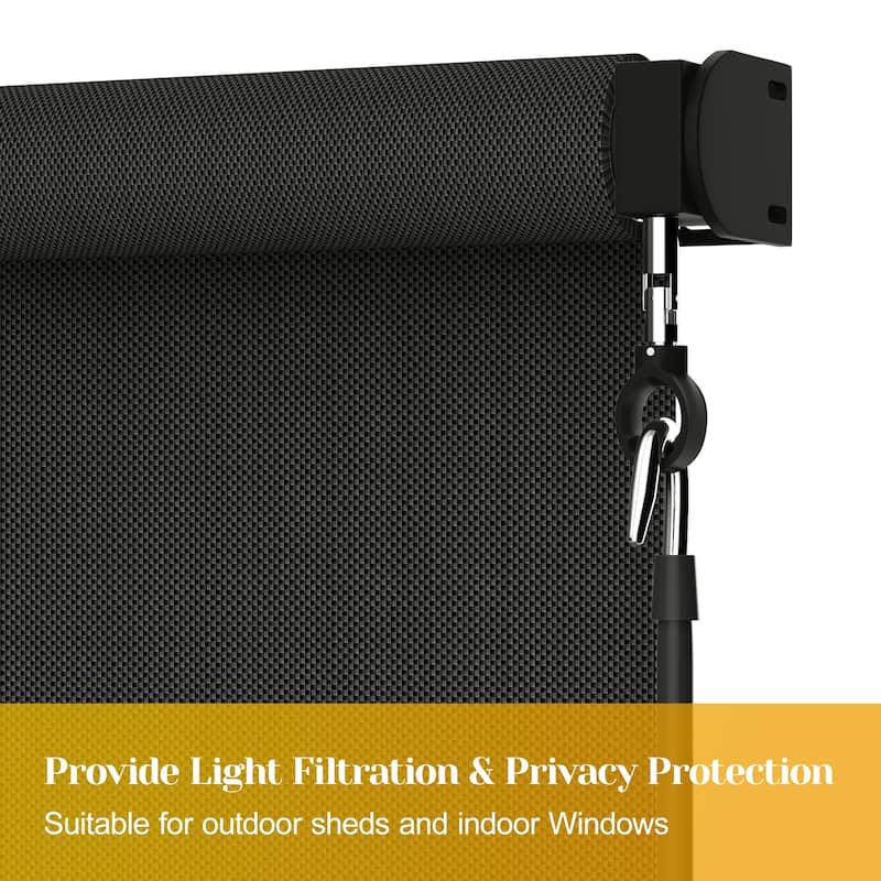 6'W X 6'H Outdoor Roller Shade with 95% UV Protection