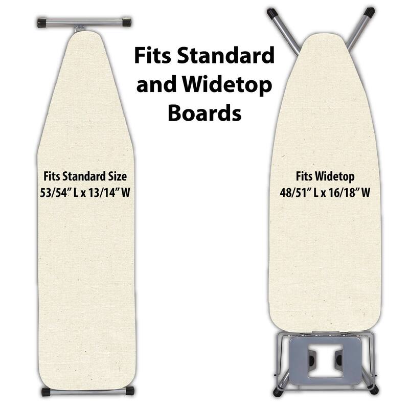 Household Essentials Universal Ironing Board Cover and Pad - 55.5"L x 19.5"W x 0.0"H