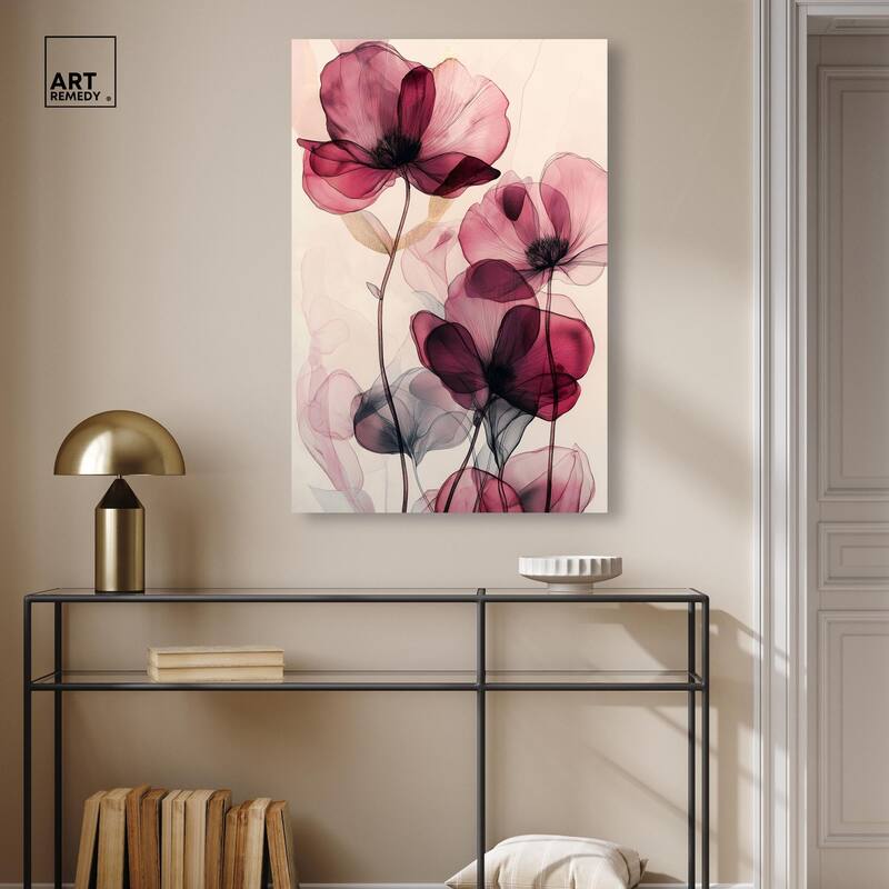Filigree Flora I Canvas by Art Remedy, Gallery Wrapped