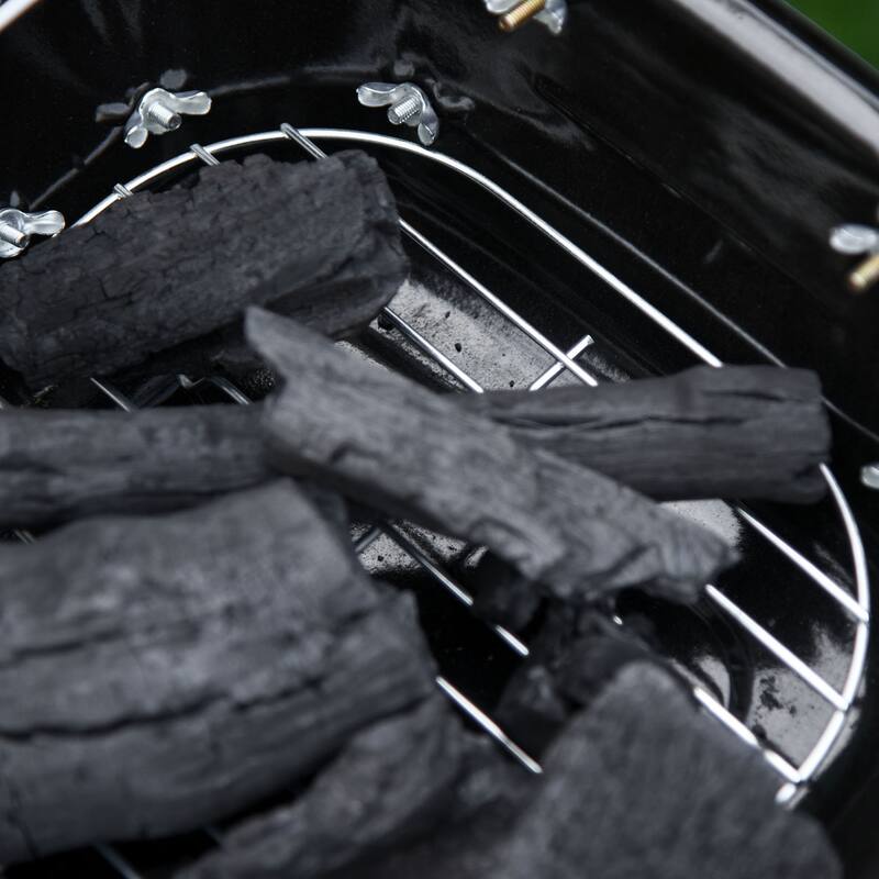 Outsunny Portable Outdoor Tabletop Charcoal Grill