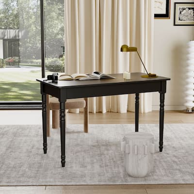47" Computer Desk Wood Writing Desk with a File Drawer Office Desk