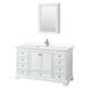 Option White / White Cultured Marble Top / Polished