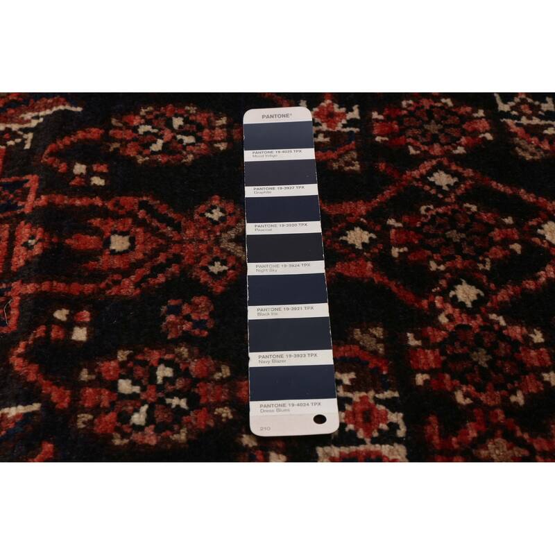 ECARPETGALLERY Hand-knotted Andelz Black Wool Rug - 3'7 x 13'7