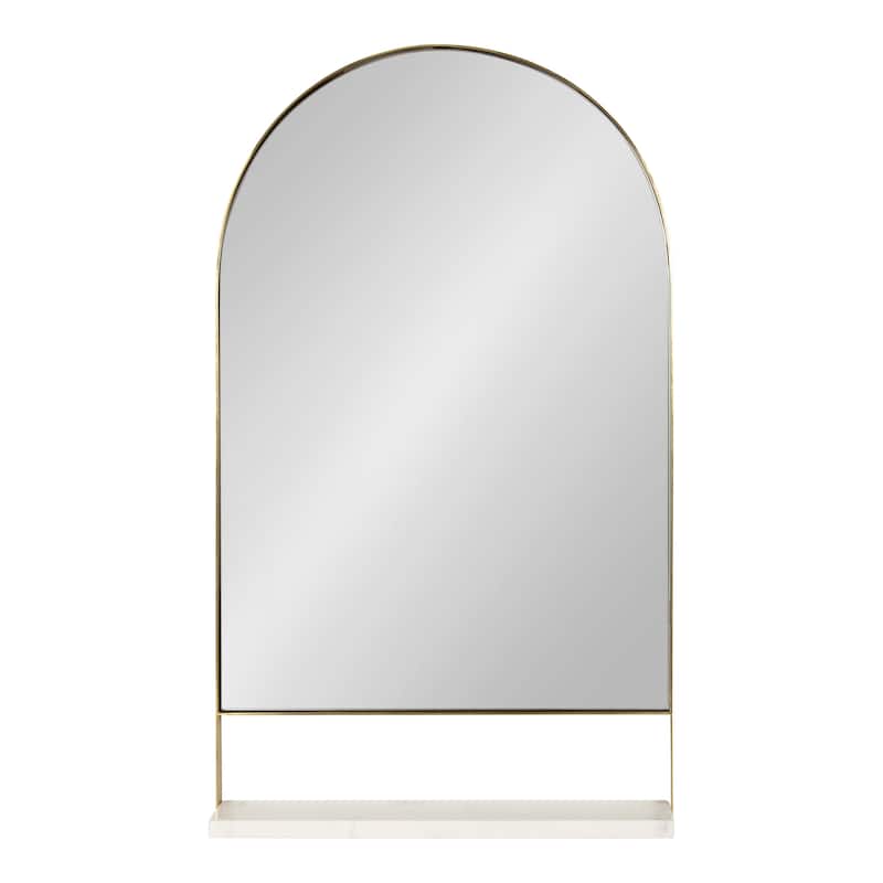 Kate and Laurel Chadwin Wall Mirror with Shelf