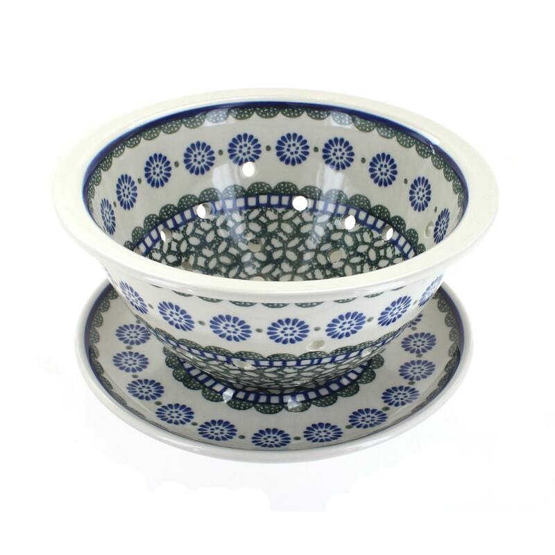 Blue Rose Polish Pottery 470 Ceramika Artystyczna Berry Bowl - Maia