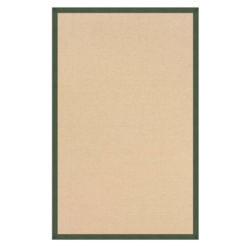 Linon Athena Hand Crafted Classic Wool Rug - 4' x 6' - Green