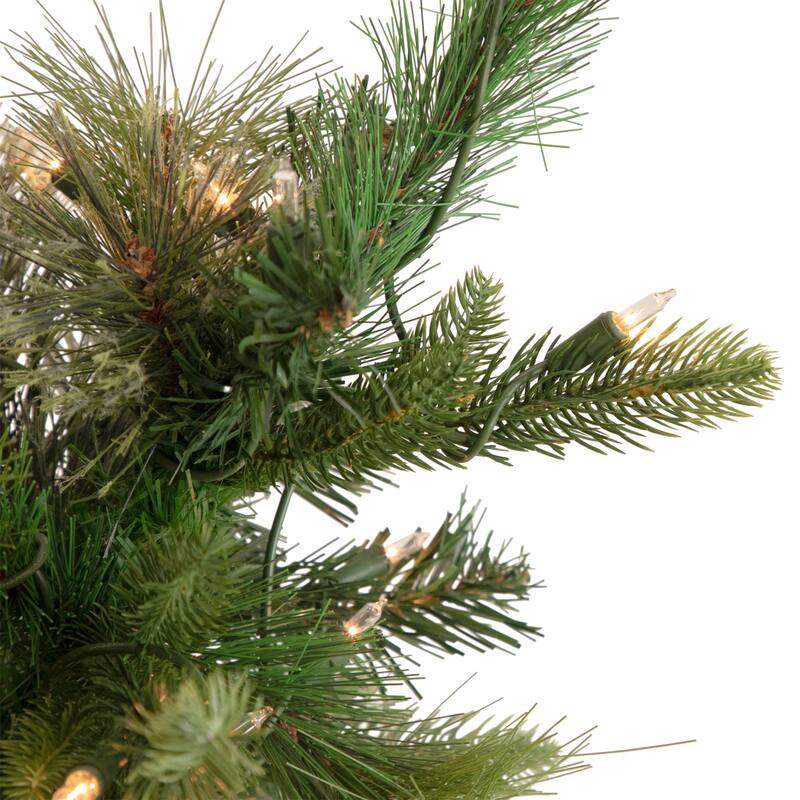 6.5' Kingston Cashmere Pine Artificial Christmas Tree, Clear Lights - 6.5 Foot