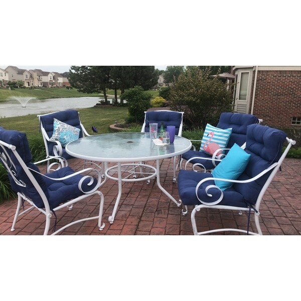 Top Product Reviews For Driftwood 3 Section Outdoor Marine Blue High Back Chair Cushion By Havenside Home 22w X 44l 22w X 44l 21804678 Overstock