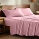 preview thumbnail 1 of 2, Bare Home Rayon from Bamboo Sheet Set - Deep Pocket - Breathable Split Head Flex King - Light Pink