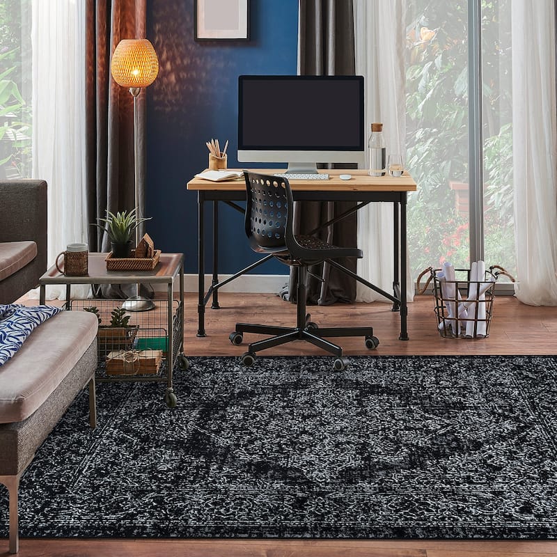 World Rug Gallery Vintage Distressed Area Rug